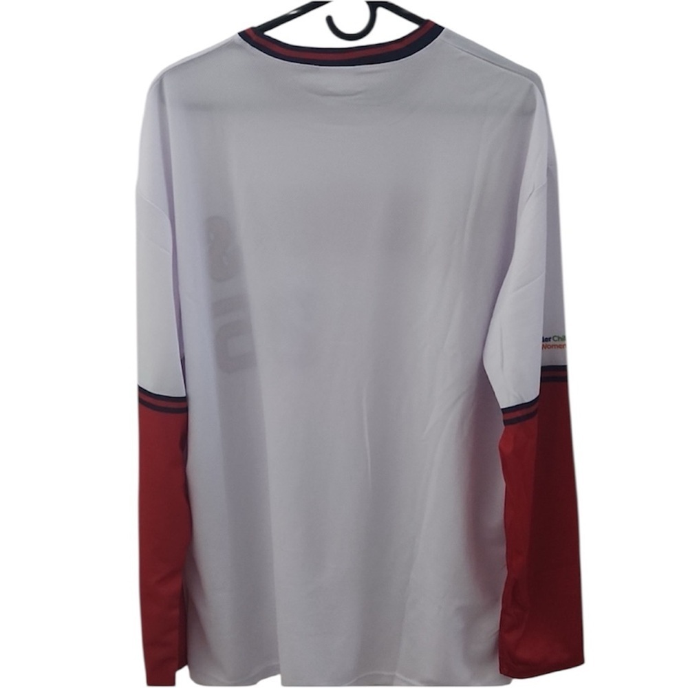 NWT LA ANGELS THROWBACK Long Sleeve XL SHIRT Jersey Red White July 25 Giveaway - Picture 5 of 9